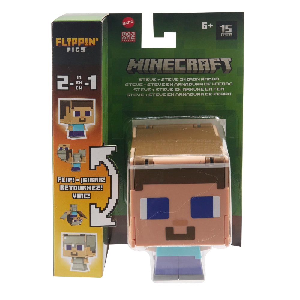 Minecraft - Flippin Figures - Steve in Enchanted Armour