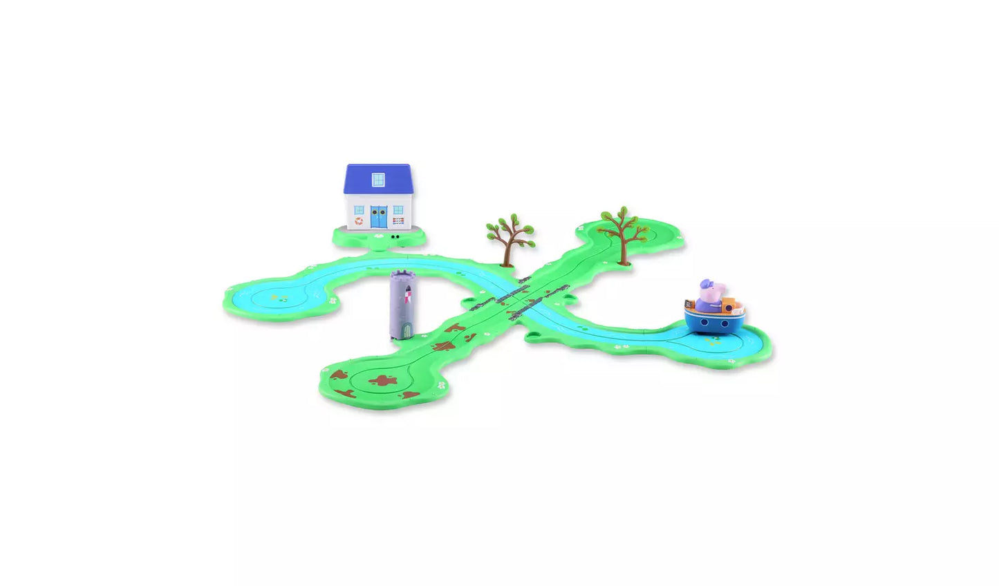 Peppa Pig - Whizz Around Bobbing Along Boat Trip Playset