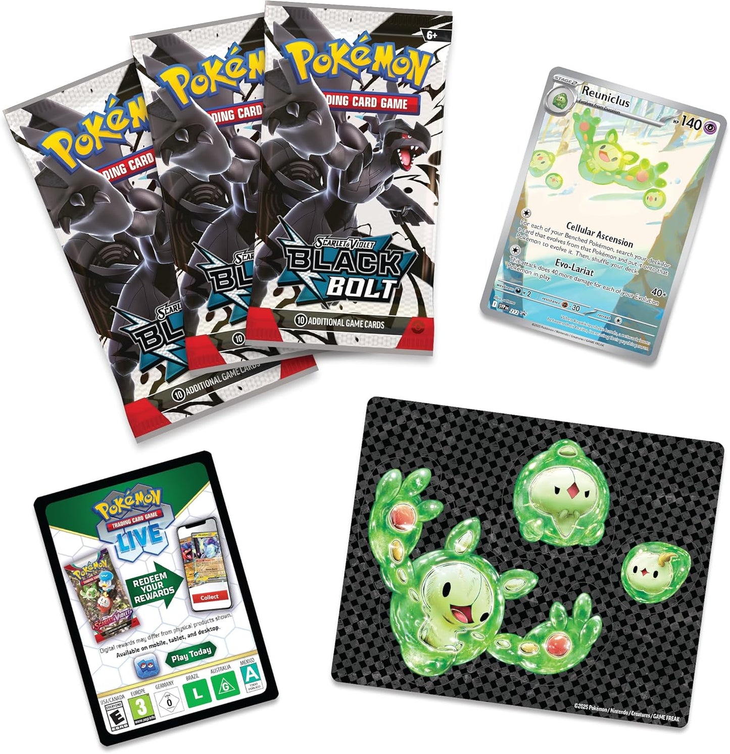 Pokemon TCG - Scarlet & Violet - Black Bolt - Tech Sticker Collection