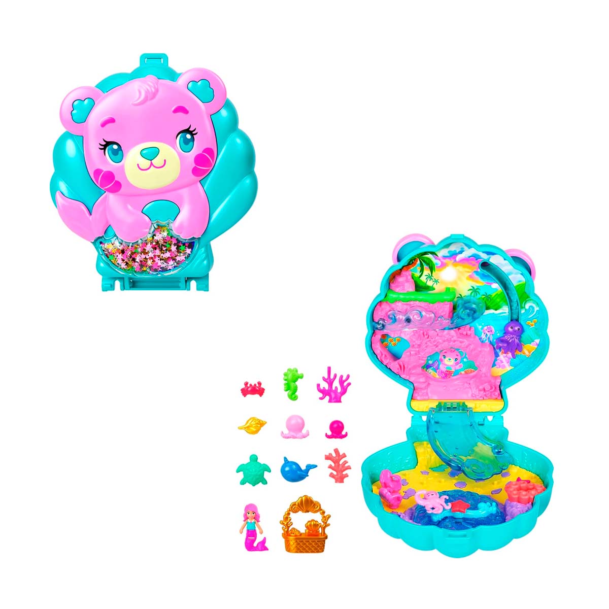Mattel - Polly Pocket Glitter Island Compact