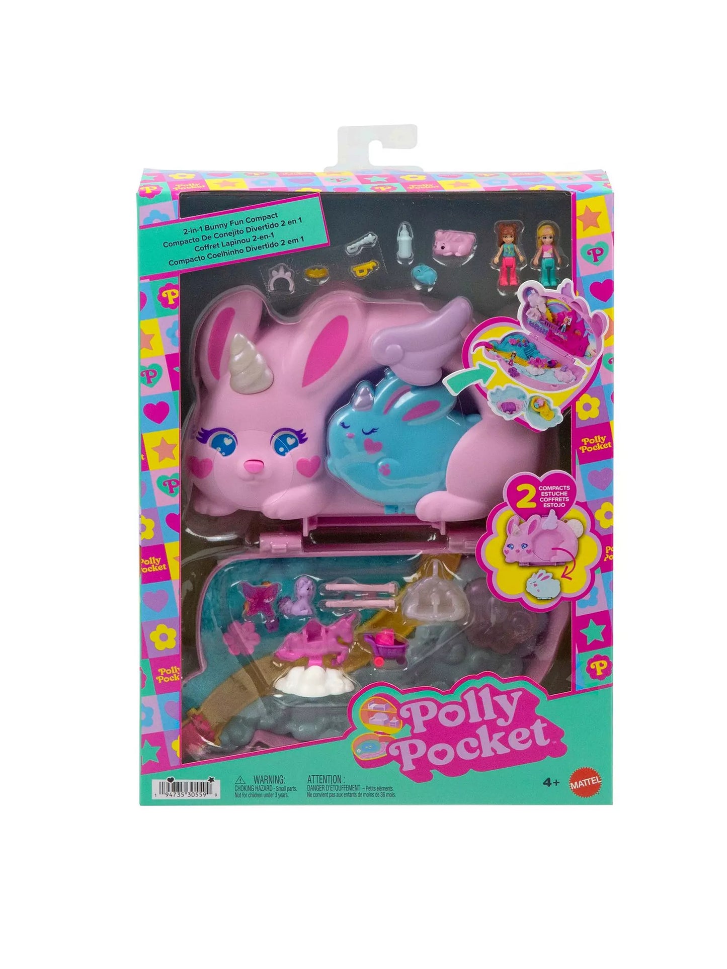 Polly Pocket - 2 in1 Bunny Fun Compact