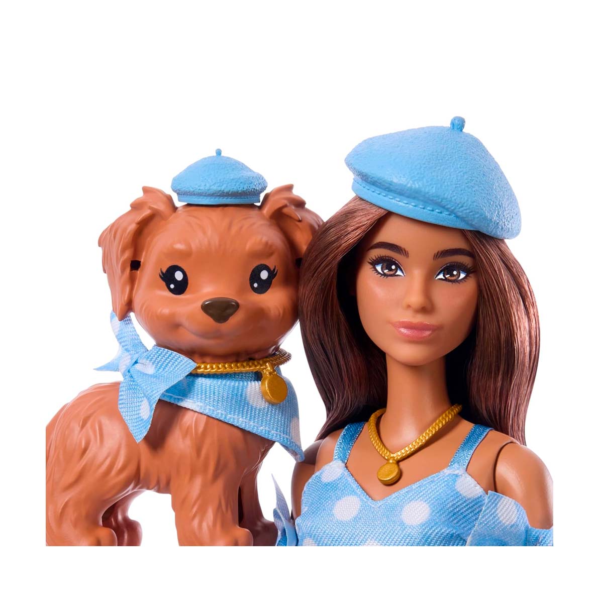 Barbie - Twinning Looks Doll with Pet Dog