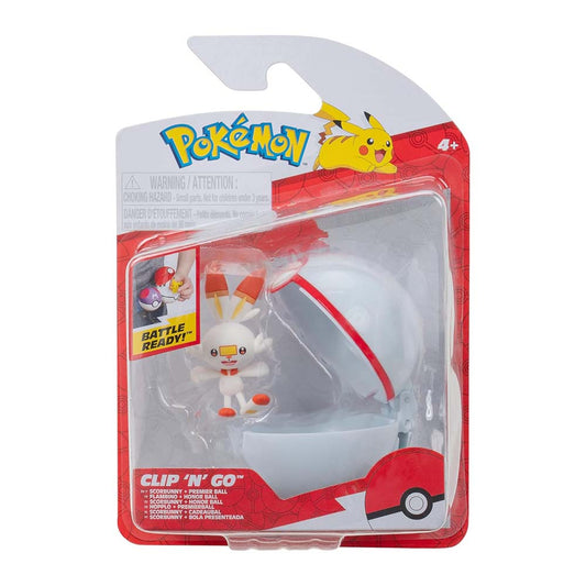 Pokemon Clip N Go - Scorbunny & Premier Ball