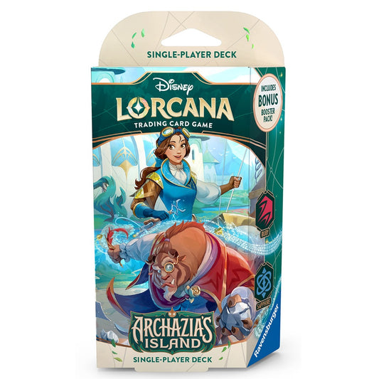 Disney Lorcana - Archazia's Island - Single Player Deck - Ruby & Sapphire Belle & Beast