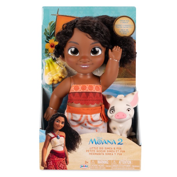 Moana 2 - Little Sis Simea Doll & Pua Figure