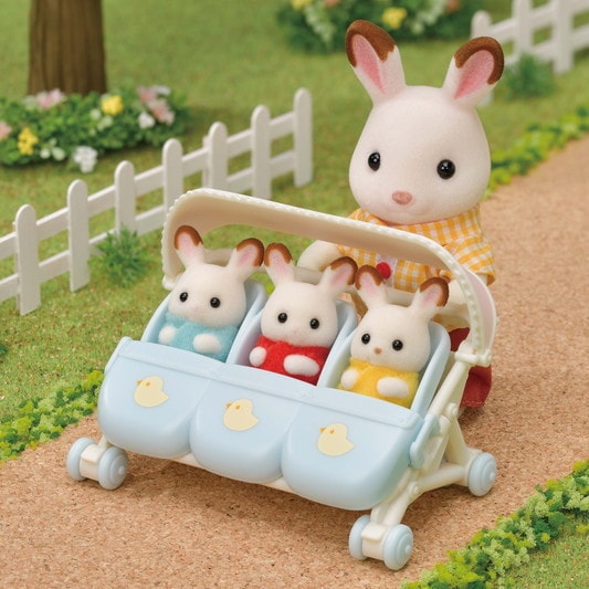 Slyvanian Families - Triplets Stroller