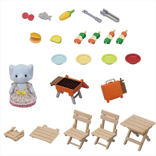 Slyvanian Families - BBQ Picnic Set - Elephant Girl