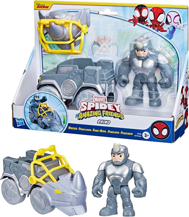 Spidey and His Amazing Friends - Vehicle and Figure Set - Rhino
