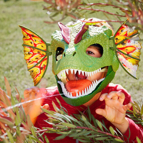 Jurassic World - Feat Venom Mask Dilophosaurus