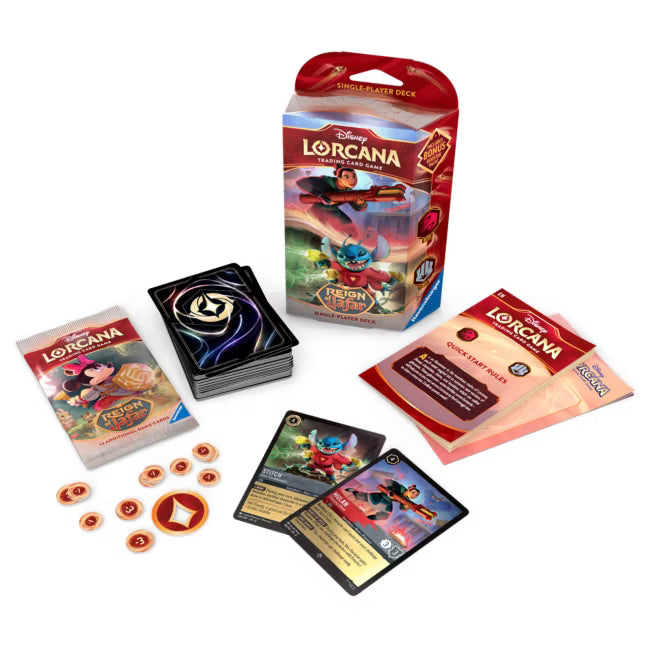 Disney Lorcana - Reign of Jafar - Ruby & Steel - Single Player Deck