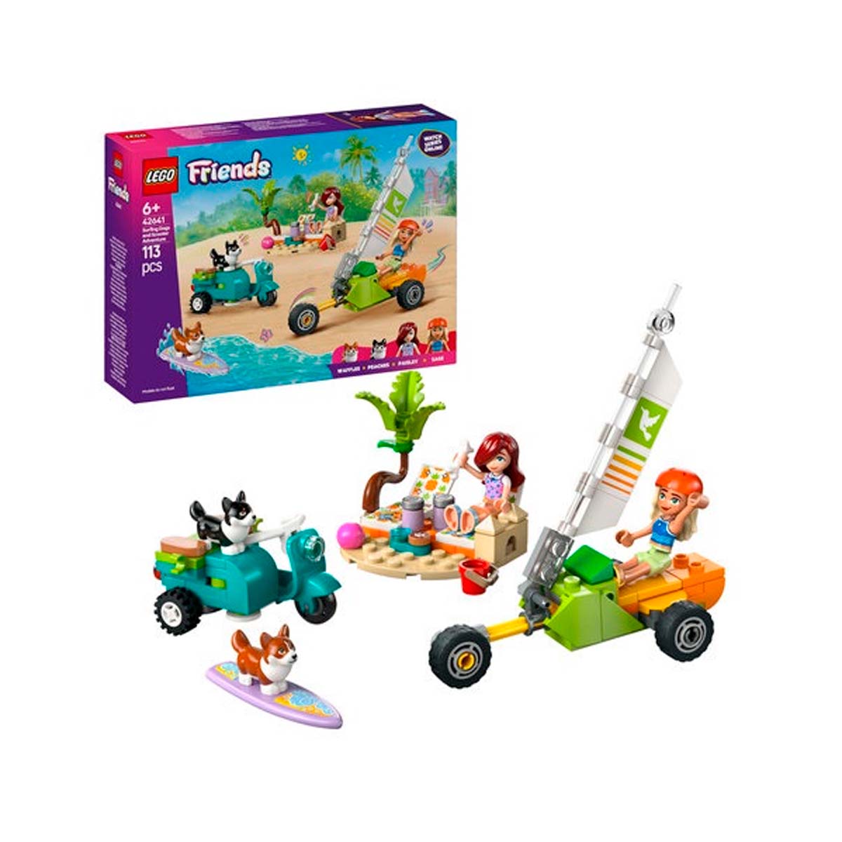LEGO Friends - Surfing Dogs and Scooter Adventure (42641)