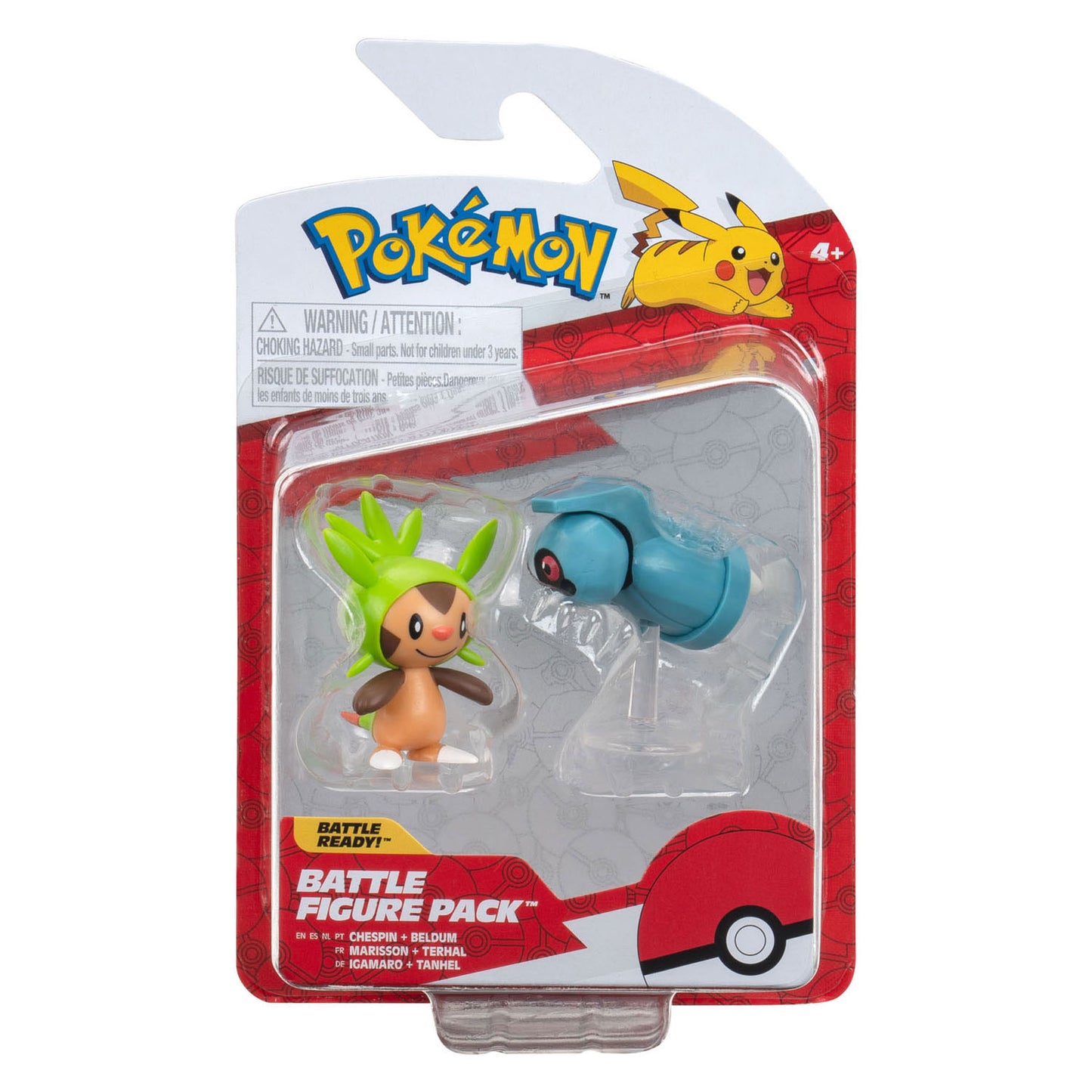 Pokemon Battle Figures - Beldum & Chespin