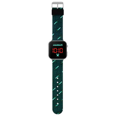 Minecraft - Black Strap LED Watch