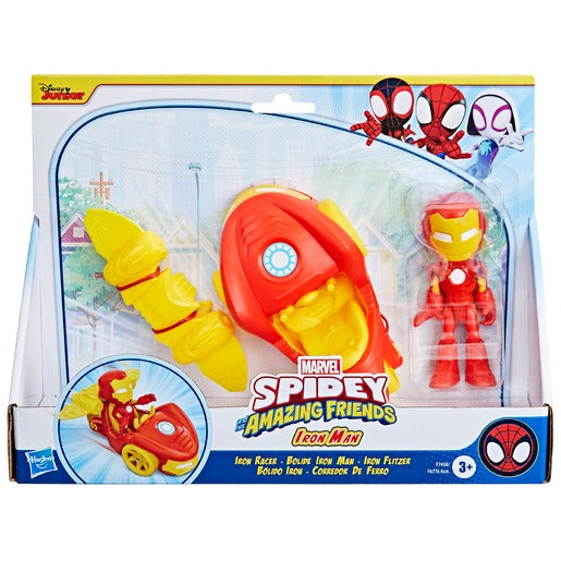 Spidey and His Amazing Friends - Vehicle and Figure Set - Iron Man