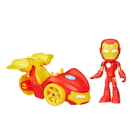 Spidey and His Amazing Friends - Vehicle and Figure Set - Iron Man