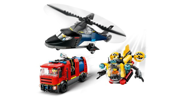 LEGO City - Helicopter, Fire Truck and Submarine (60462)