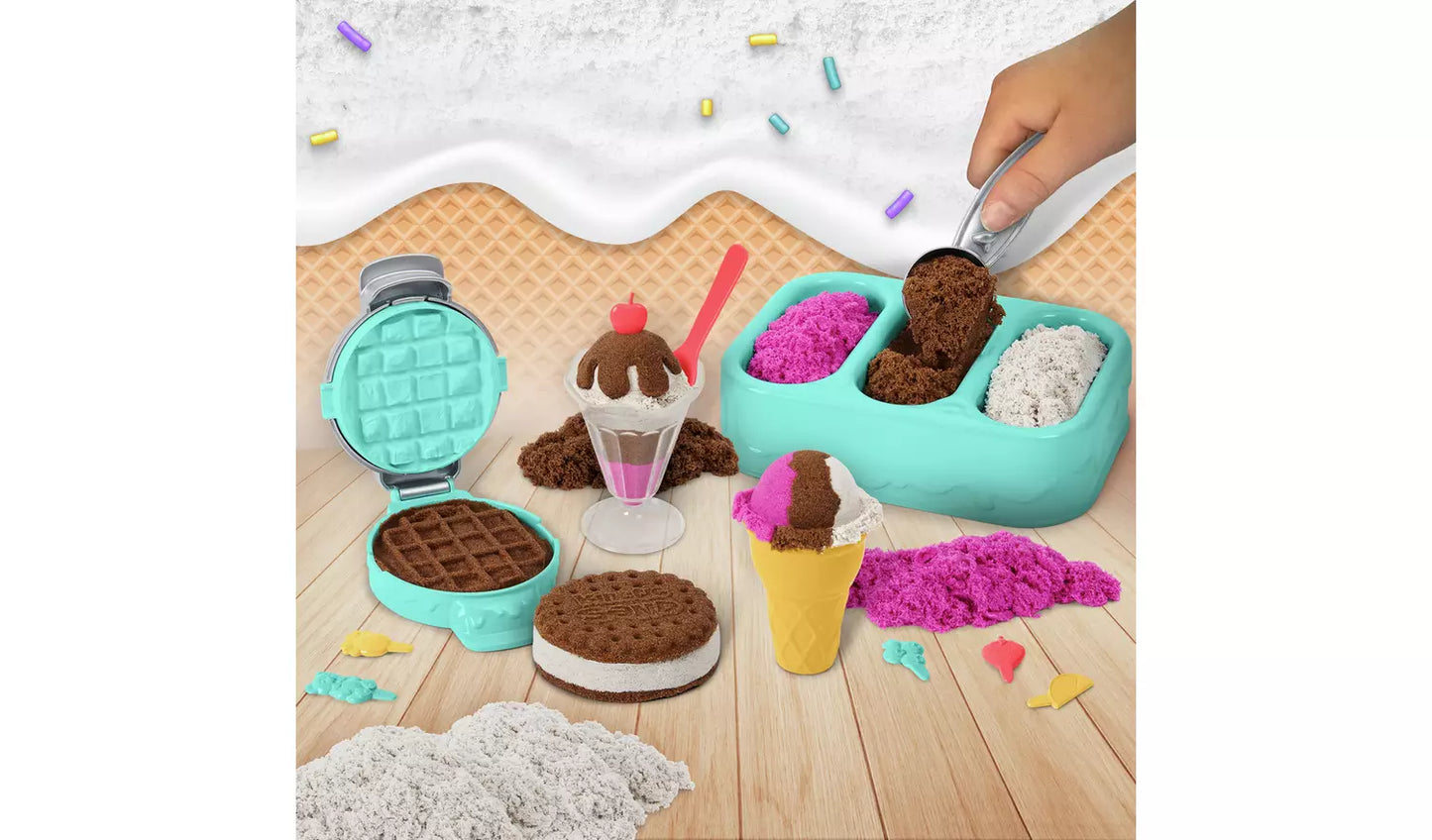 Kinetic Sand - Ice Cream Treats Playset
