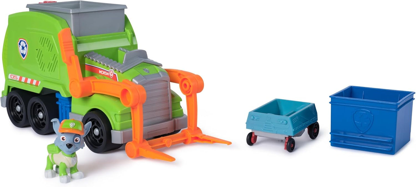 Paw Patrol - Crush ’N’ Roll Recycling Lorry with Rocky Action Figure