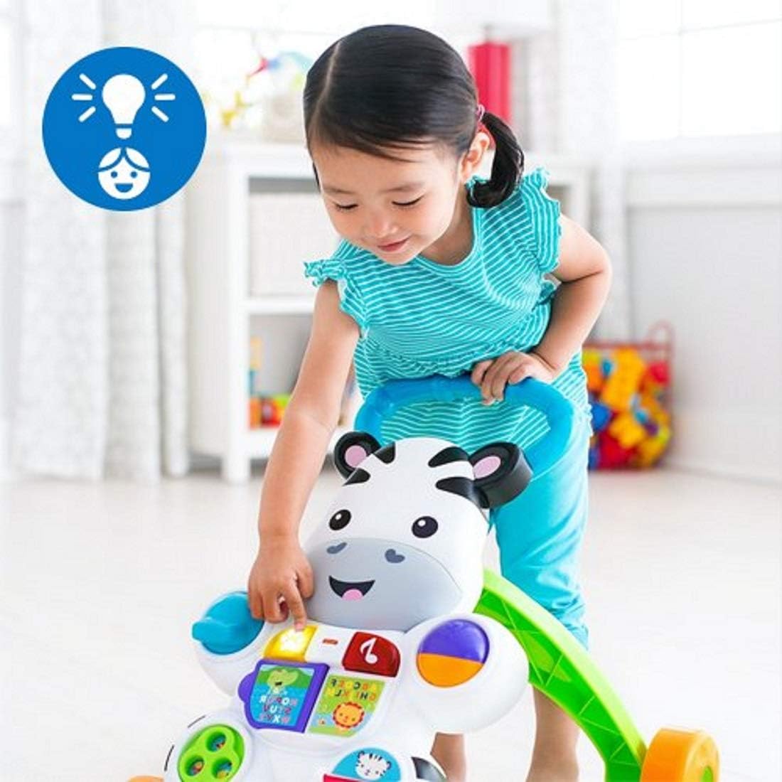 Fisher-Price - Learn with Me Zebra Baby Walker