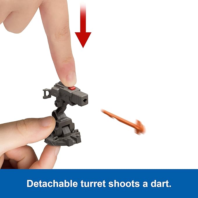 Jurassic World Rebirth - Launch ‘N Battle Vehicle with 1 Human & 1 Raptor Figure