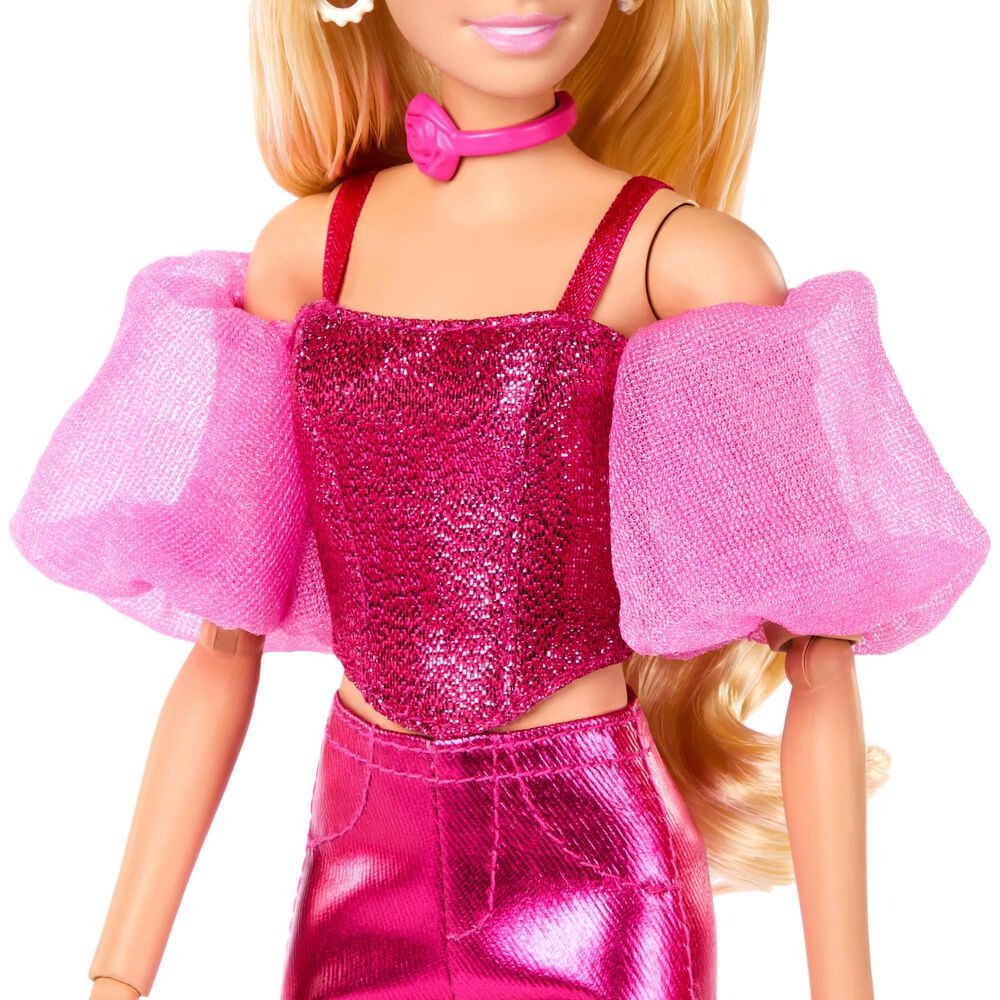 Barbie - Deluxe Style - Metallic Pink Outfit with Corset Top