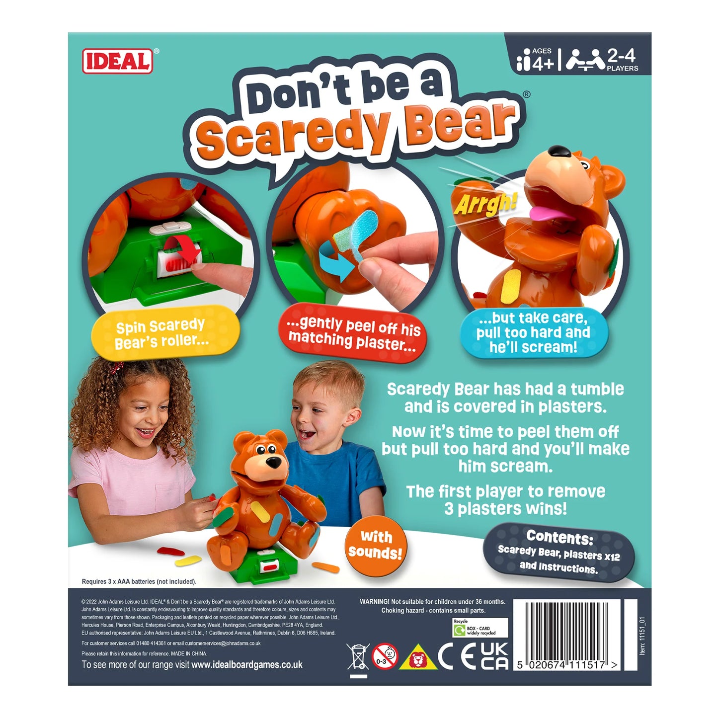 Dont Be a Scaredy Bear Game