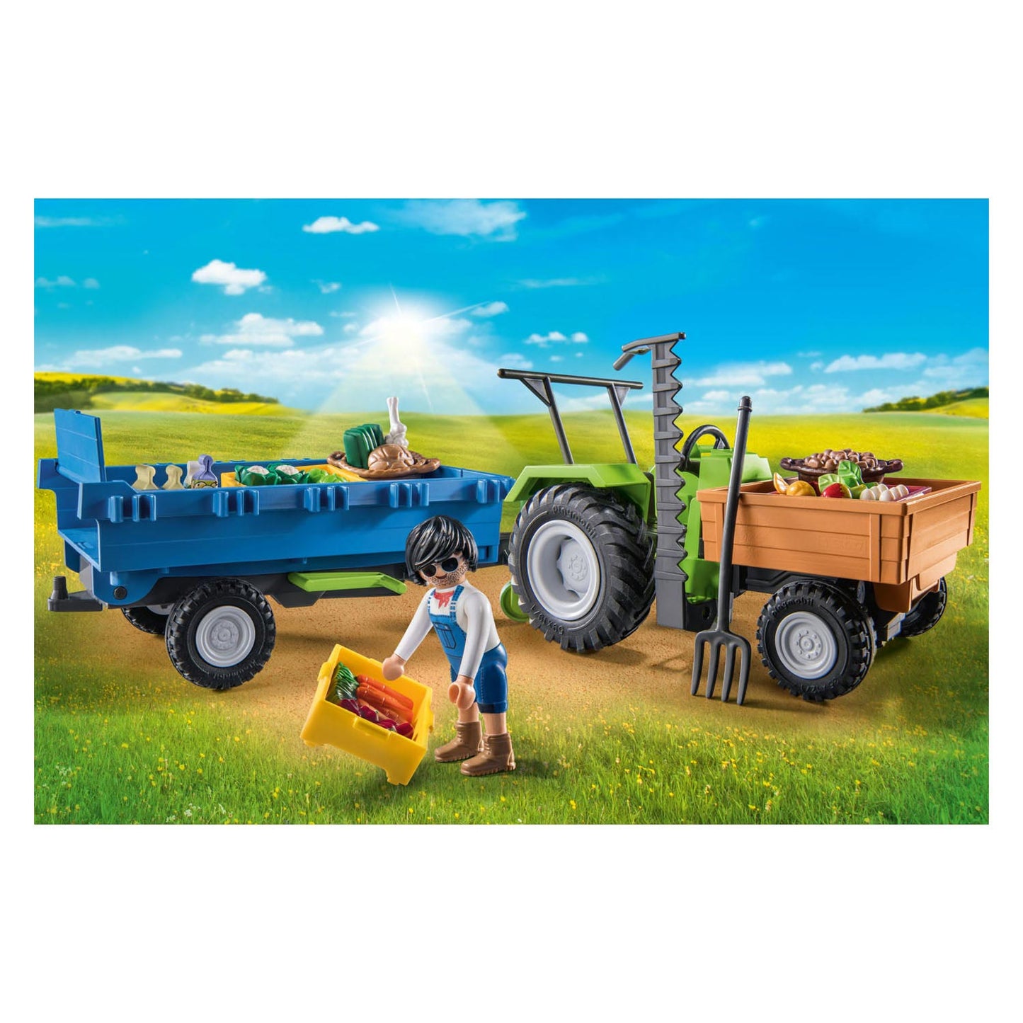 Playmobil - Country Tractor with Trailer