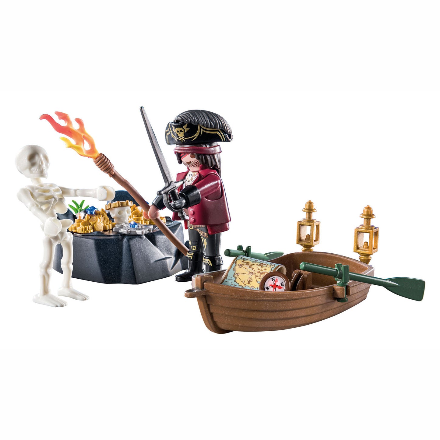 Playmobil Pirate - Pirate with Rowing Boat (71254)