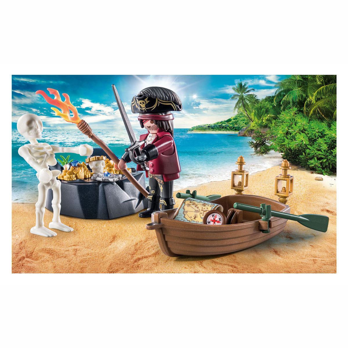 Playmobil Pirate - Pirate with Rowing Boat (71254)