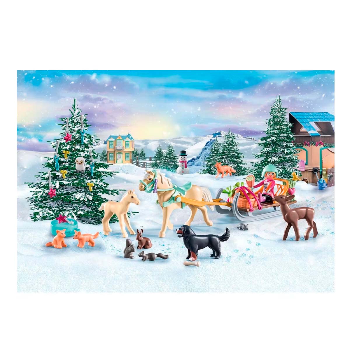 Playmobil Advent Calendar Horses - Christmas Sleigh Ride (71345)