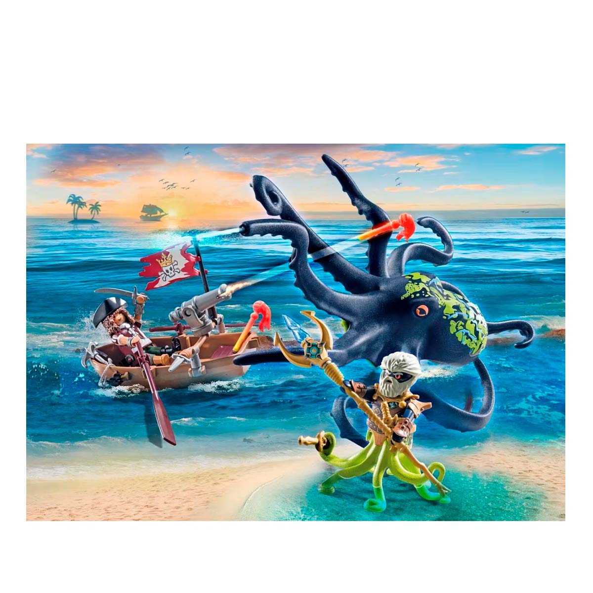 Playmobil Pirates - Battle With The Giant Octopus (71419)