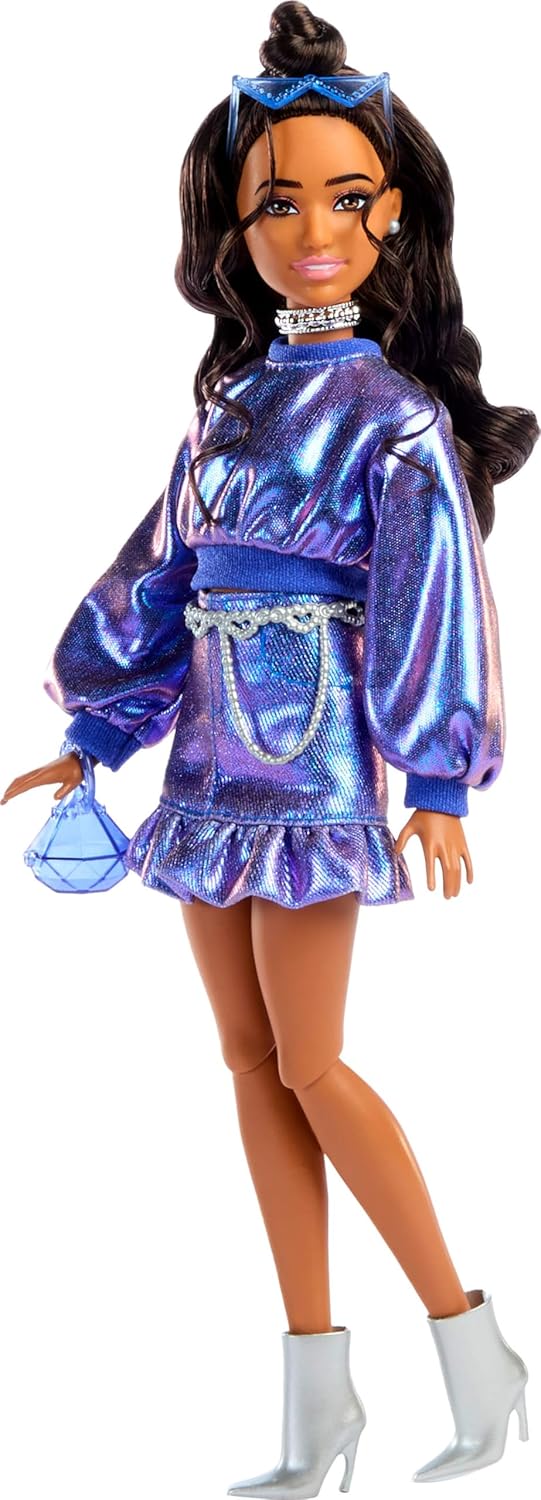 Barbie - Deluxe Style - Metallic Blue Top and Skirt