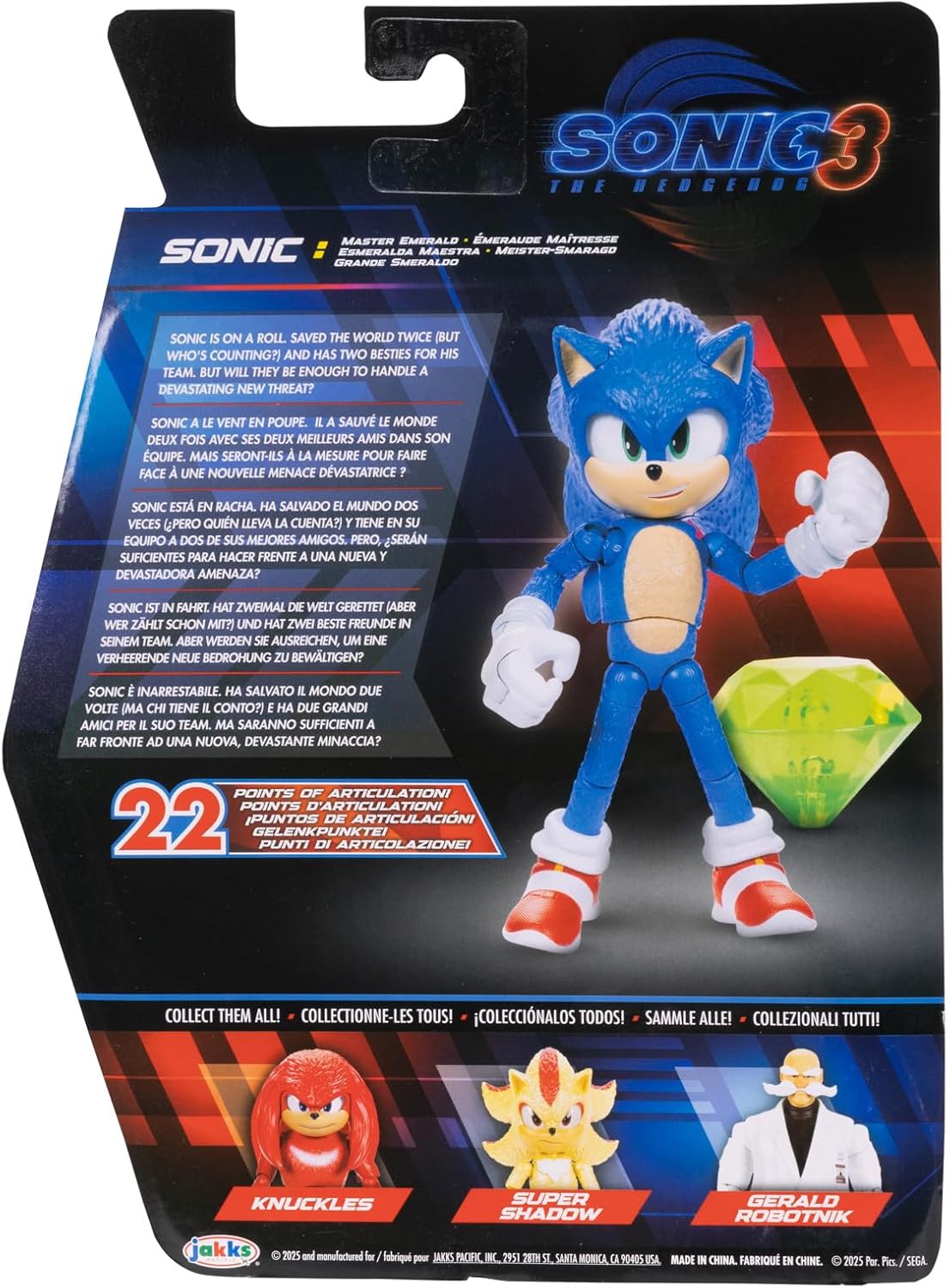Sonic 3 Movie - Sonic with Master Emerald