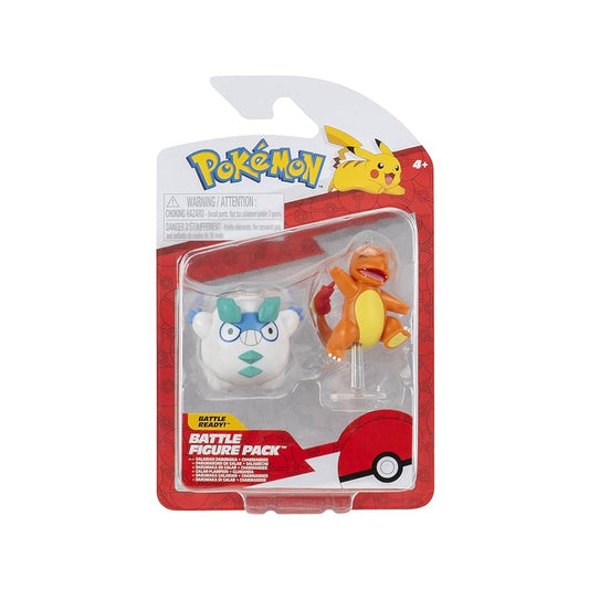 Pokemon Battle Figures - Charmander & Galarian Darumaka