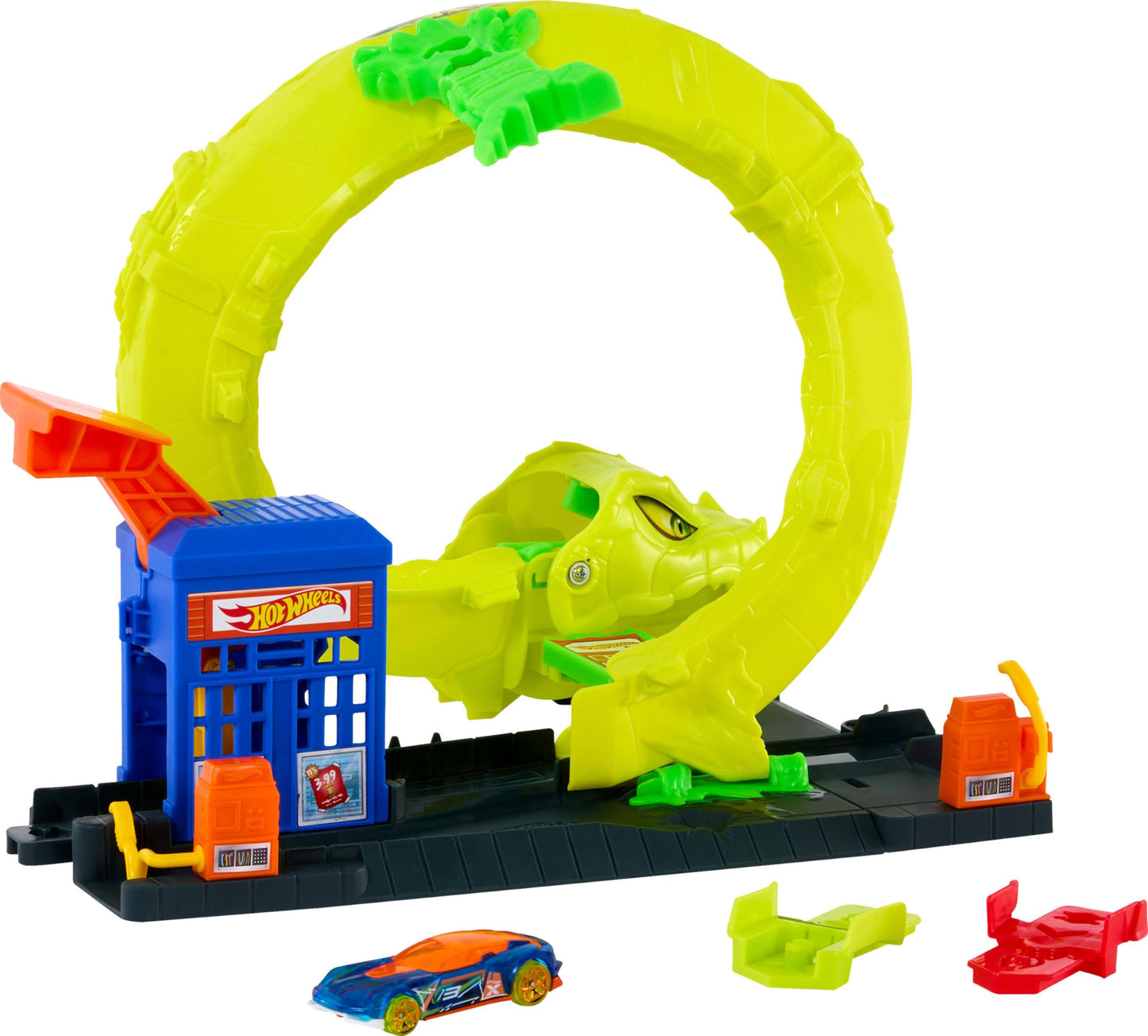 Hot Wheels - City Nemesis - Snake Spiral Attack Playset