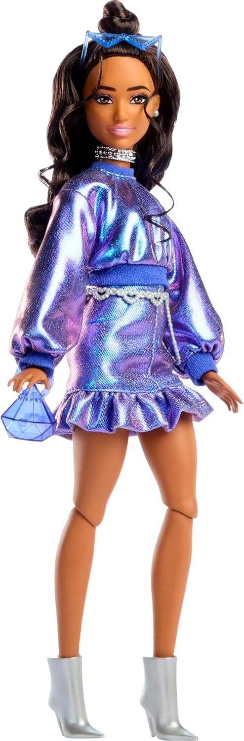 Barbie - Deluxe Style - Metallic Blue Top and Skirt