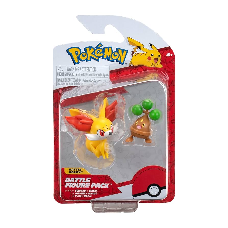 Pokemon Battle Figures - Bonsly & Fennekin