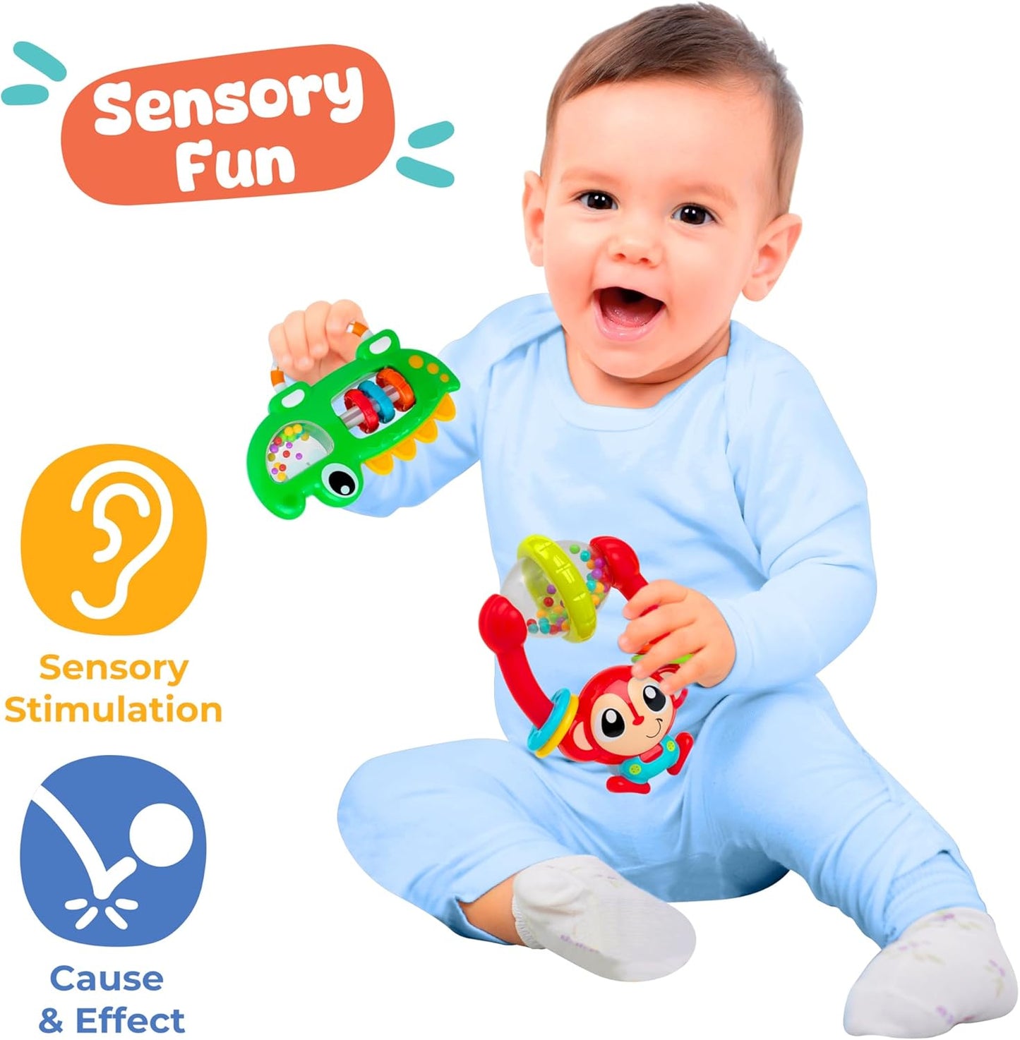 John Adams | Play Tots - My First Rattle Set