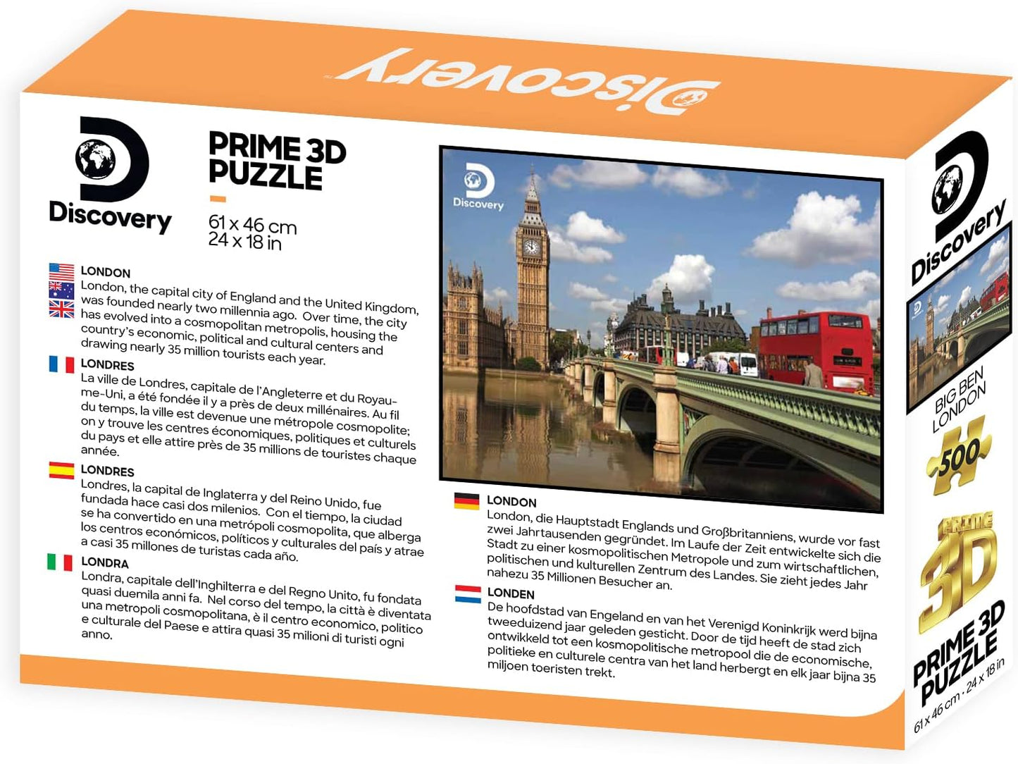 Prime 3D - Big Ben London Puzzle