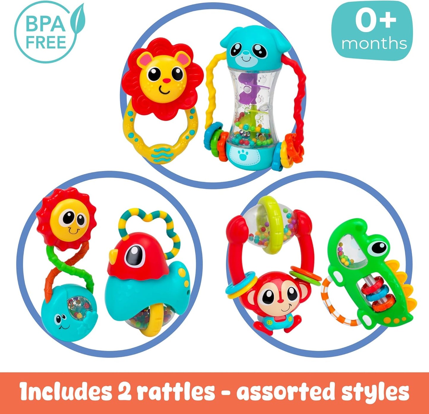 John Adams | Play Tots - My First Rattle Set