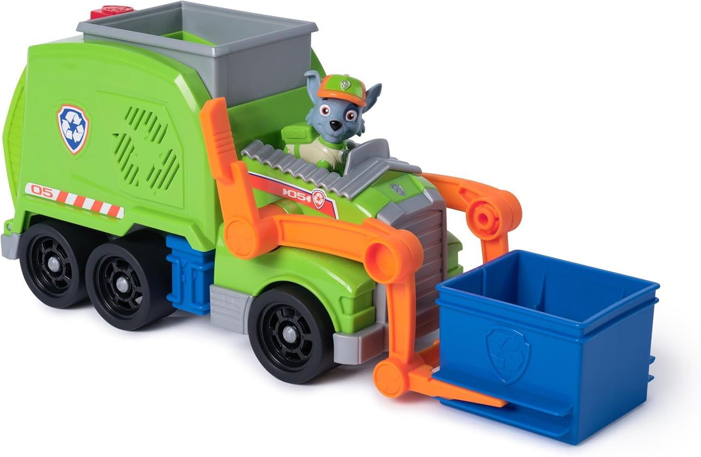 Paw Patrol - Crush ’N’ Roll Recycling Lorry with Rocky Action Figure