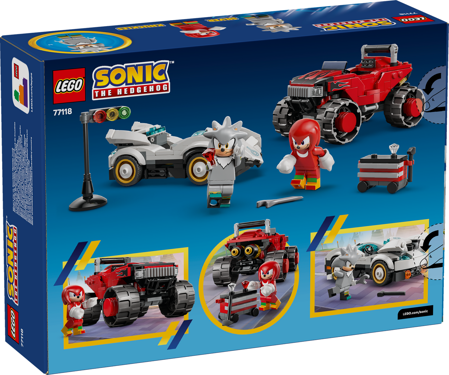 LEGO Sonic - Silver's Car VS Knuckles' Monster Truck (77118)