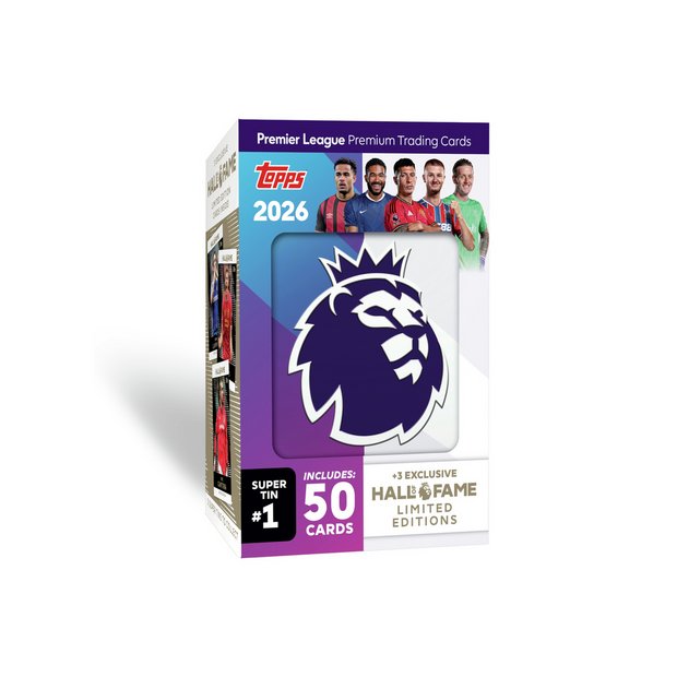 Topps Premier League 2026 - Fame Super Tin Trading Cards