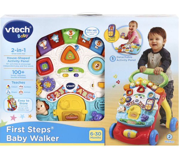 Vtech Baby - First Steps Baby Walker Red