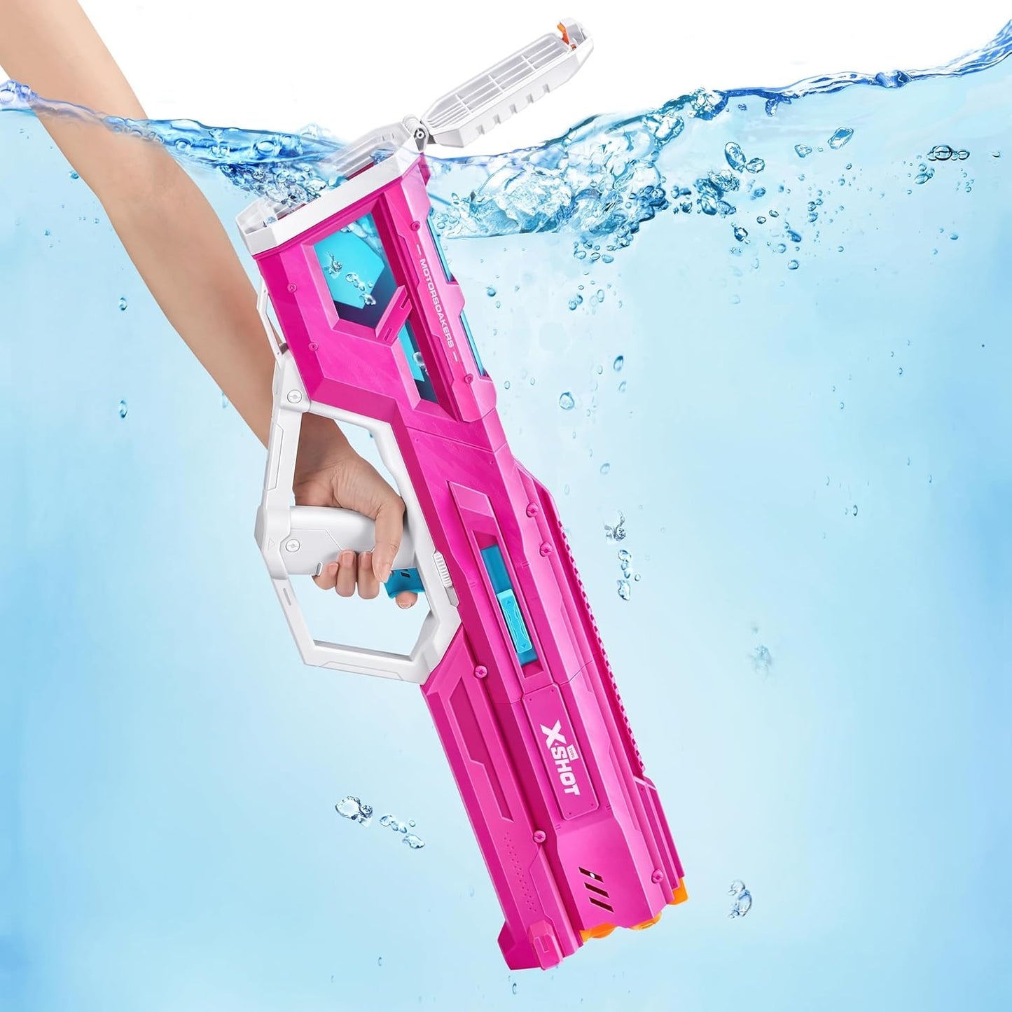 XShot Water Gun - Mega Pulse - Large Motor Soaker - Pink Skin