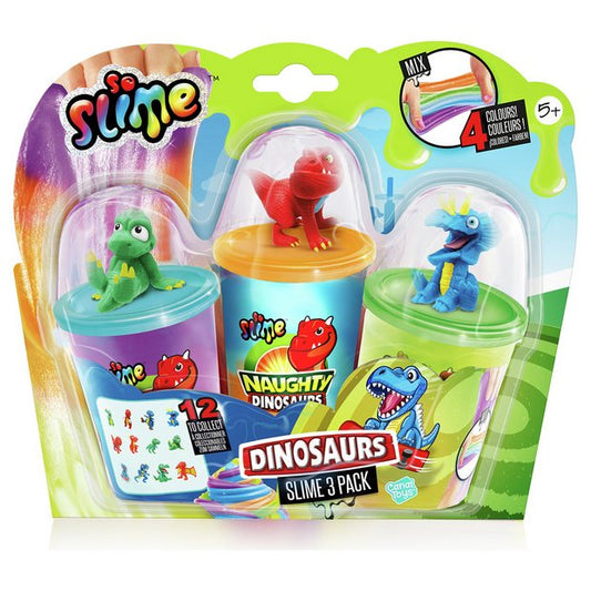 So Slime - Collectable Dino-Pack of 3