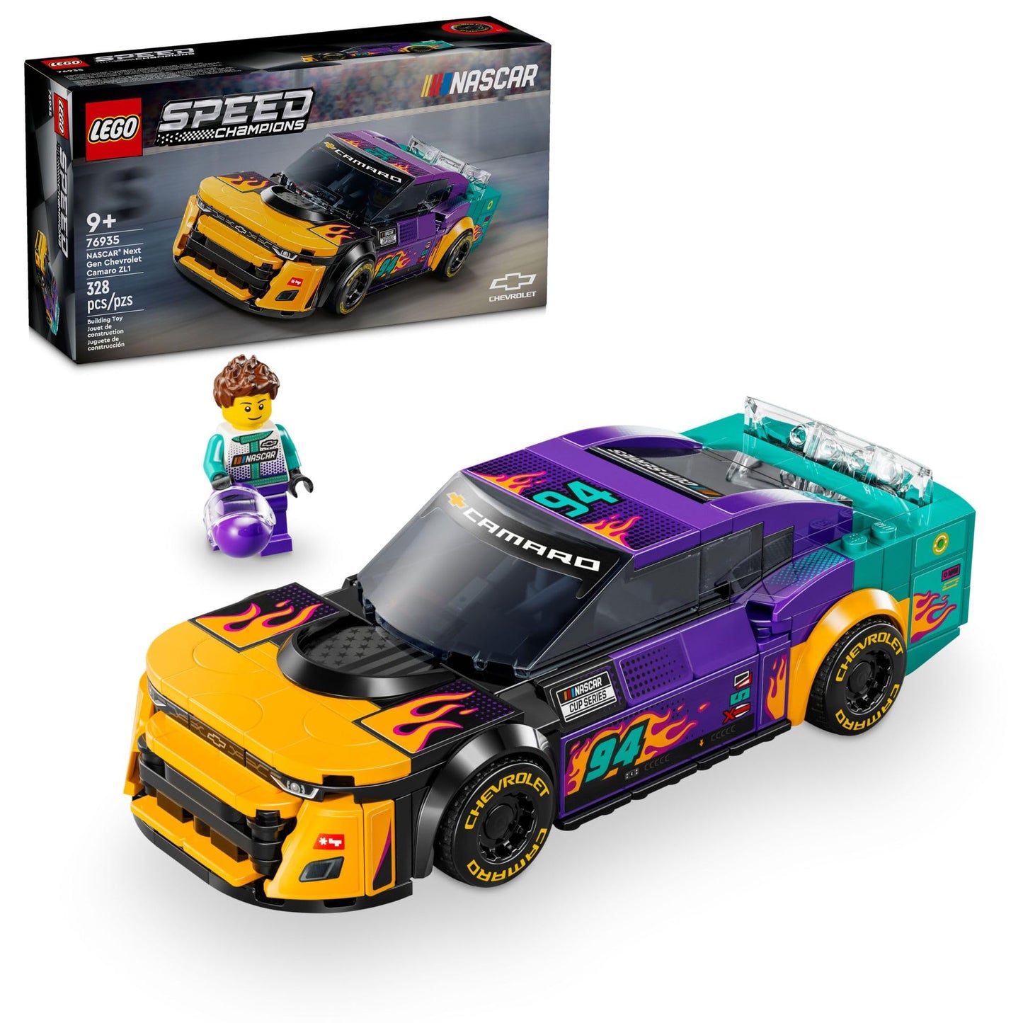 LEGO Speed Champions - NASCAR Next Gen Chevrolet Camaro ZL1 Car (76935)