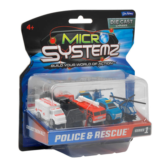 Micro Systemz - 5 Vehicle Pack - Police & Rescue