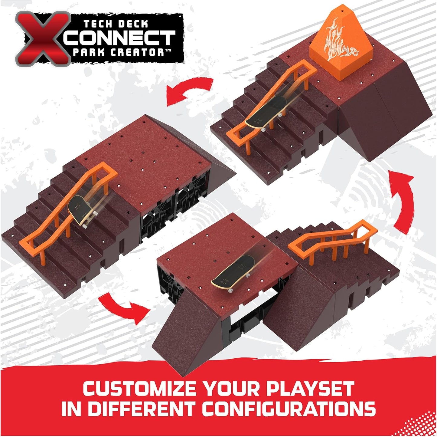 Tech Deck - Pyramid Shredder 2.0, X-Connect Park Creator