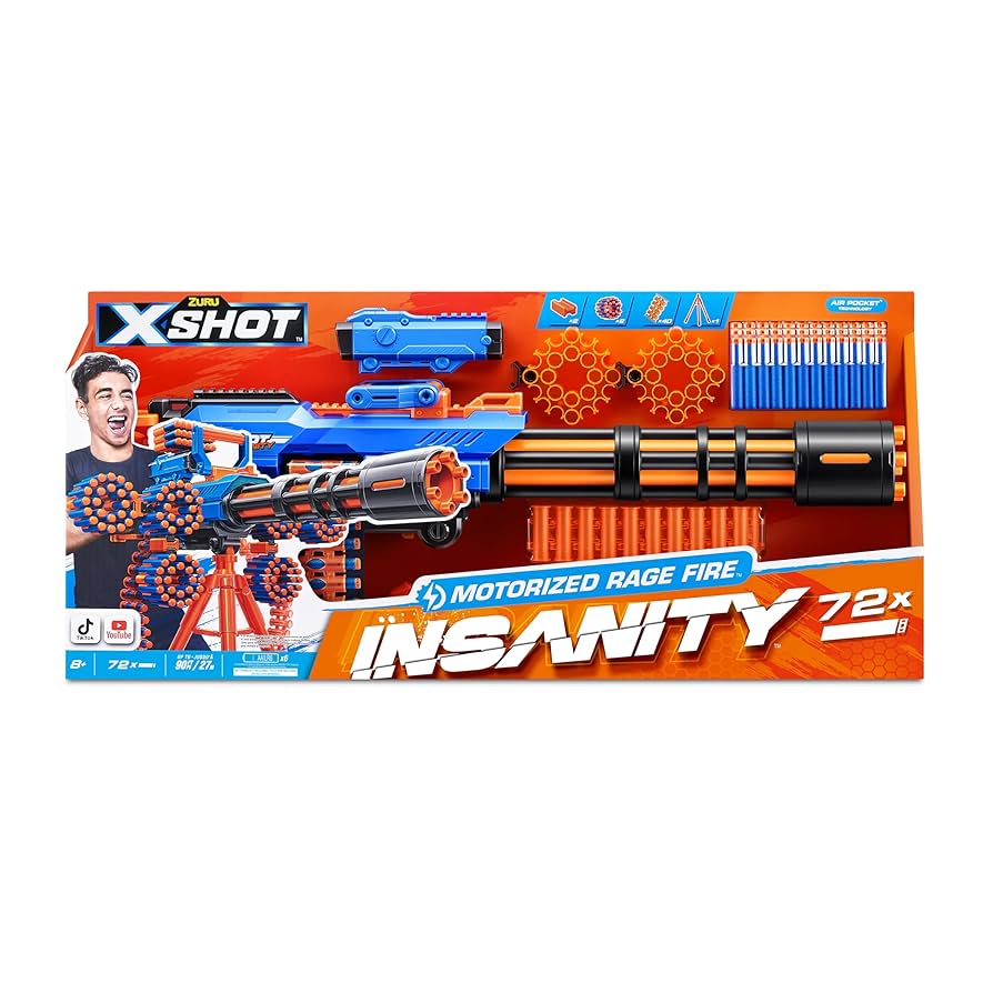 Zuru X-Shot - Insnity S1 Motorized Rage